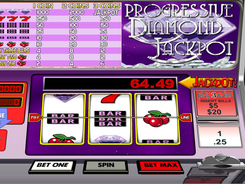 Progressive diamond jackpot